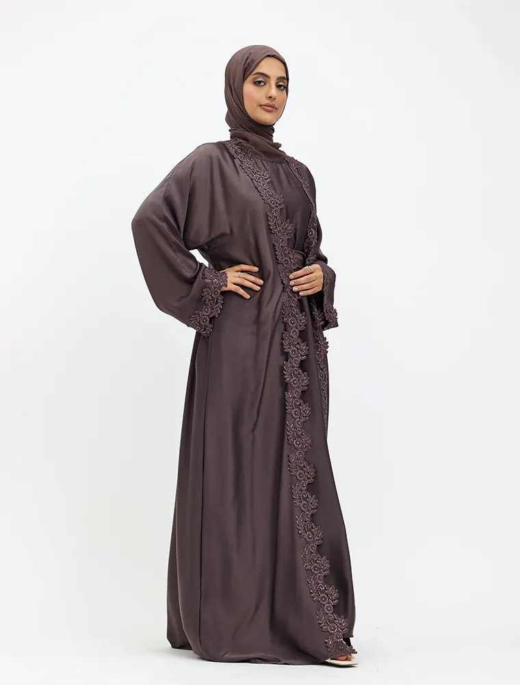 Mauve 2 Piece Amara Abaya
